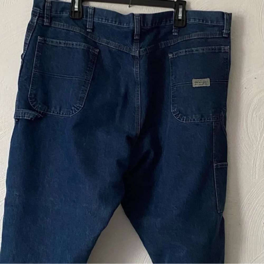 Wrangler Jeans Carpenter Authentic Issue‎ Size 42 X 32 Blue Denim